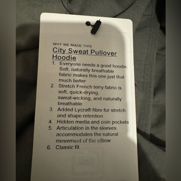 Lululemon city sweat pullover hoodie BNWT - Picture 9 of 9